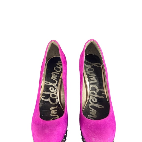 Sam Edelman Fuschia Platform Pumps - Picture 3 of 14